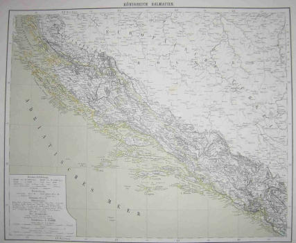 FLEMMING,  CARL: MAP OF DALMATIA